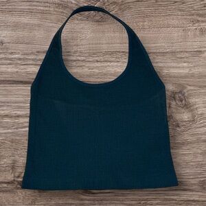 Vuori Women’s Simplicity Dark Green Halter, Beryl, Size XS
